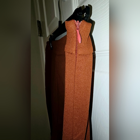 Flare Leg Pants-Brown/Rust Color - Picture 6 of 6